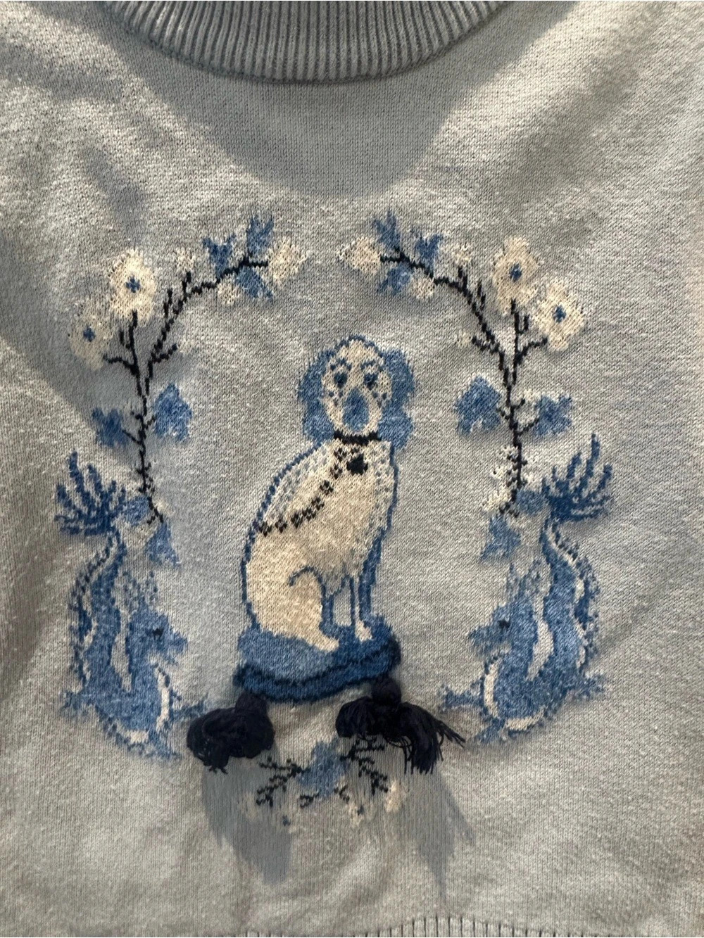Little Goodall Willa Heart Collection Dog Embroidered Sweater Girls 2-3Y
